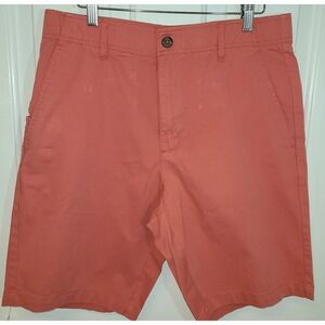 Mens Architect Active Flex Deck Shorts 32 W‎ Mauve Cotton Spandex 10" inseam